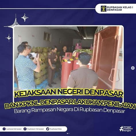 Pengeluaran Barang Sitaan Oleh Rupbasan Kelas I Denpasar.
